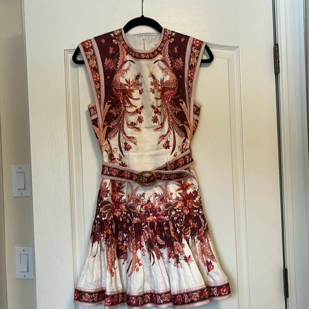 Zimmerman size 0 summer dress with bamboo belt